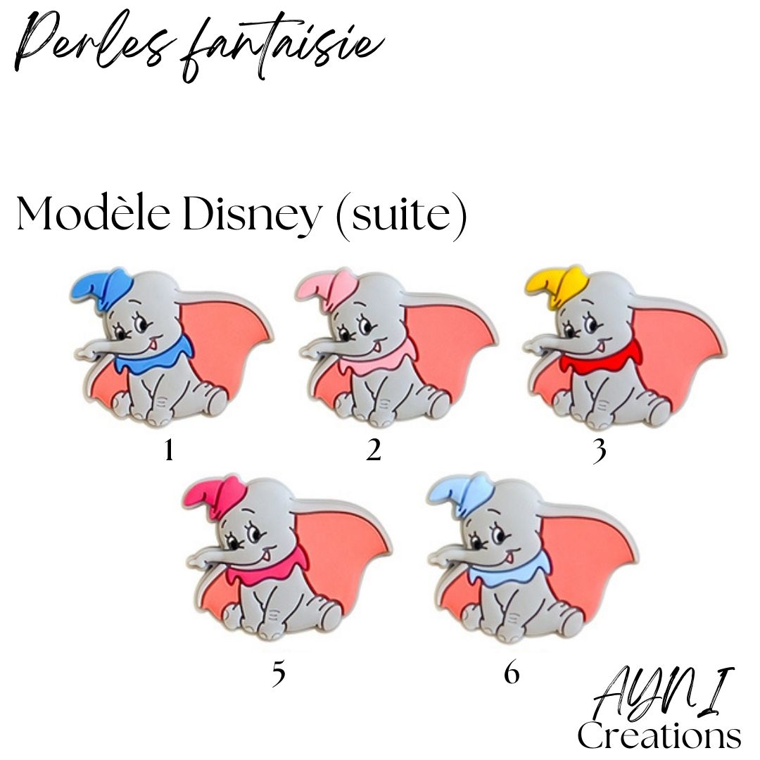 Attache-tétine personnalisée en silicone, modèle DUMBO