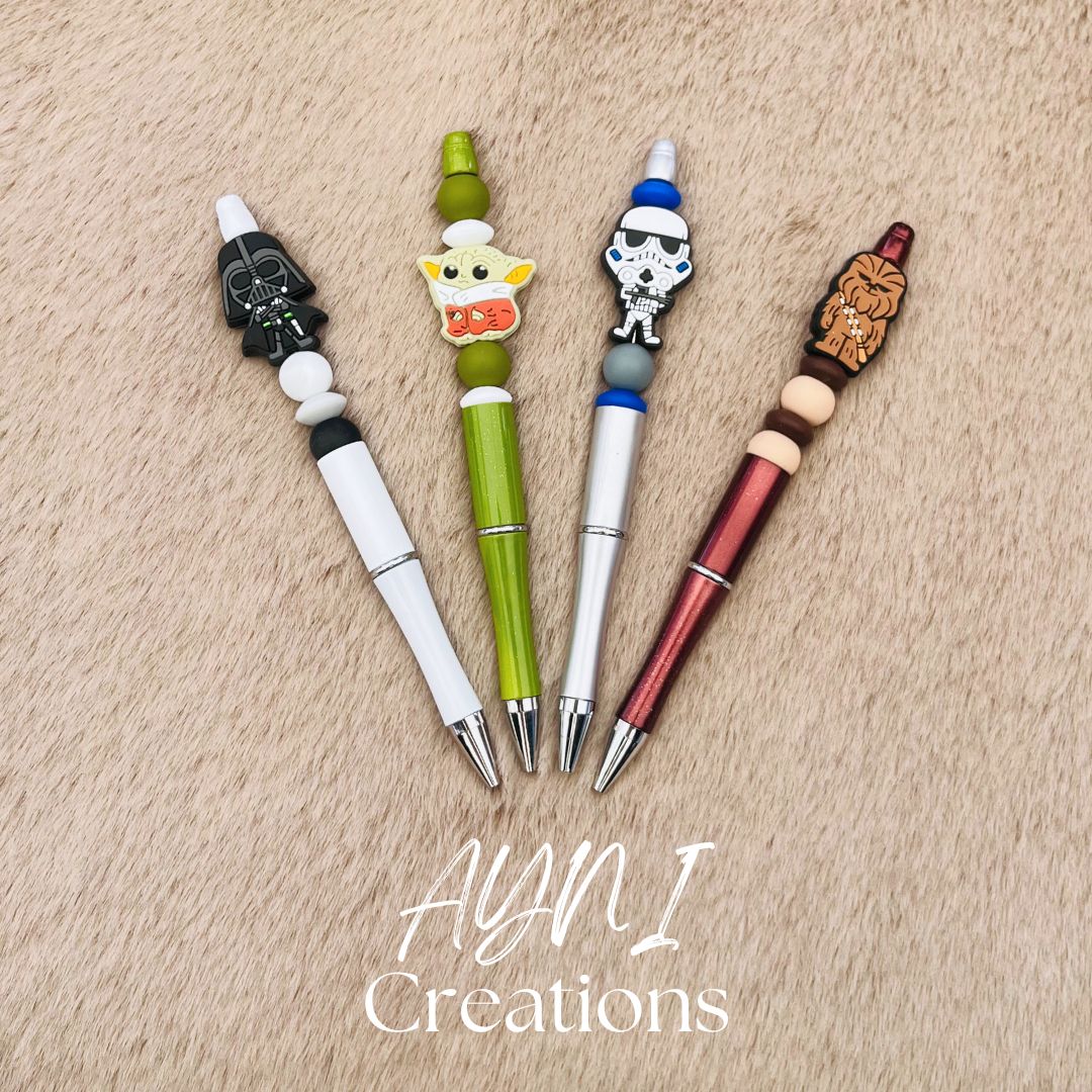 Stylo STAR WARS - Personnalisable en perles silicone
