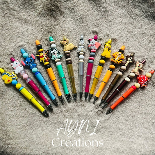 Stylo DISNEY - Personnalisable en perles silicone