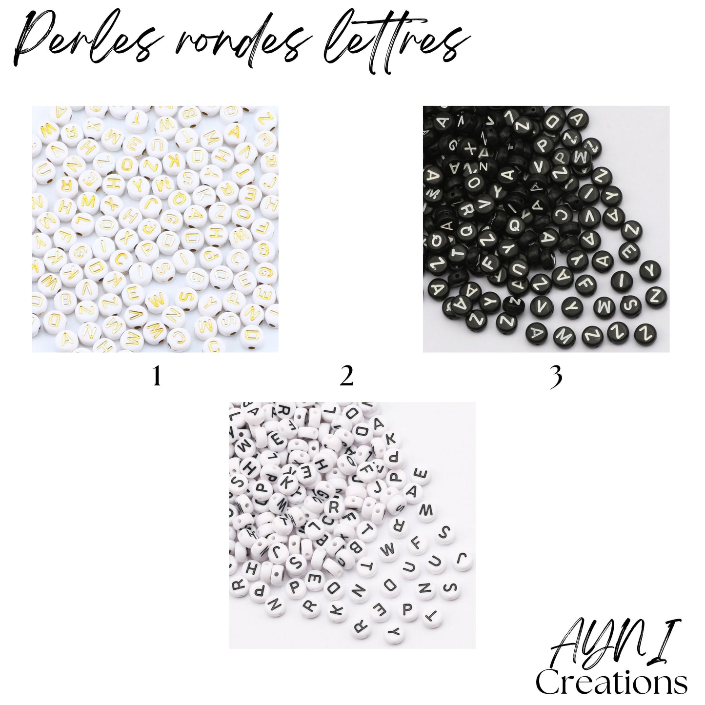 Bracelet perle heishi personnalisé PRENOM en perle polymère